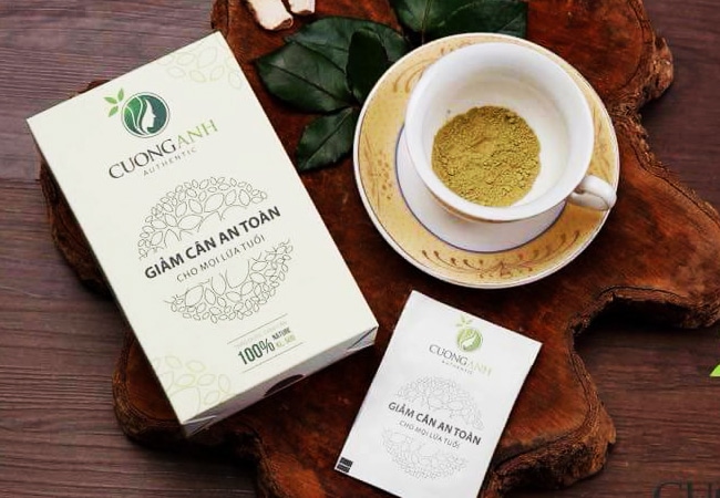 giảm béo bụng nhanh nhất với trà giảm cân cường anh