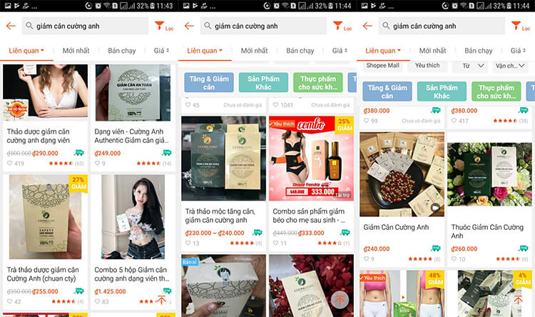 Cảnh báo trà tăng/giảm cân cường anh giá rẻ